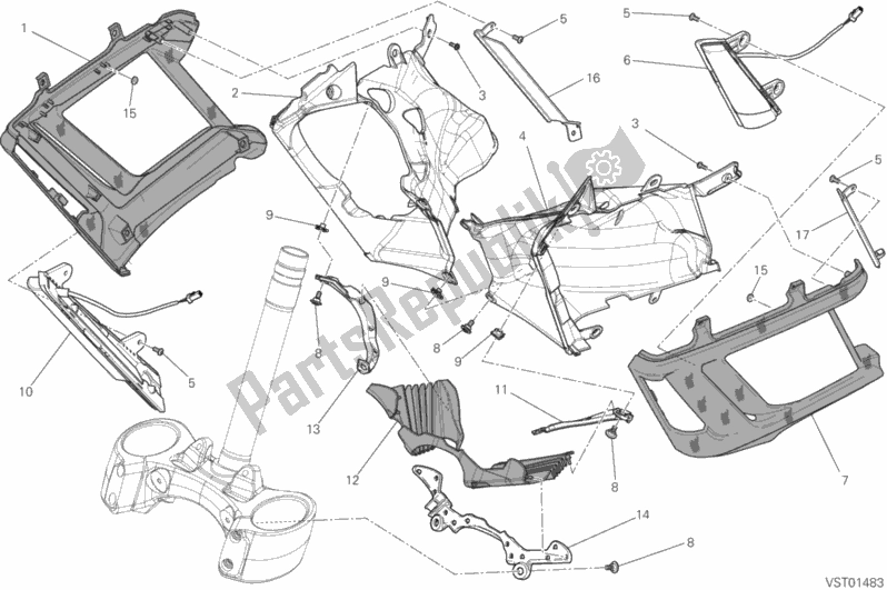 Todas las partes para Cubierta, Radiador de Ducati Diavel Titanium USA 1200 2015